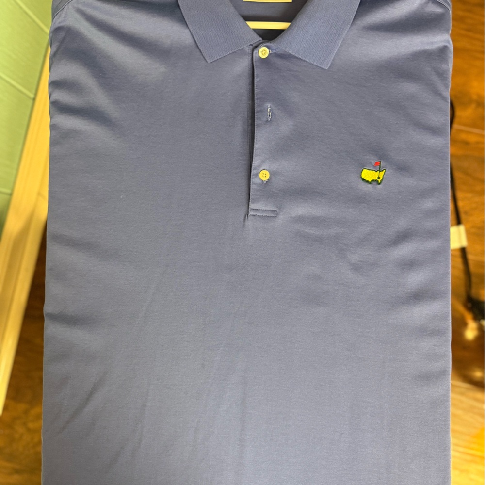 Classic Blue Polo Shirt with Embroidered Logo